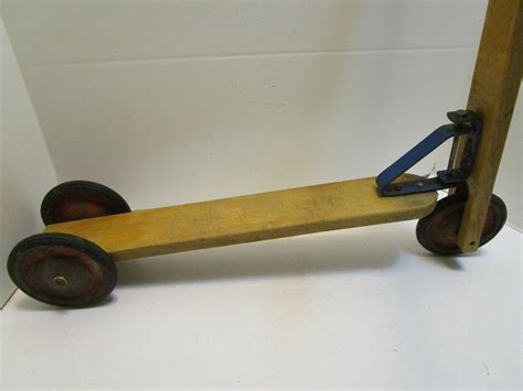 VINTAGE VERO ABC BABY WOOD 3-WHEEL CHILDS SCOOTER | #4673265963