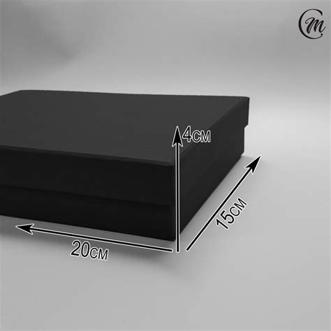 Caixa de Papelão Rígido 20x15x4cm sem Ímã, Preto Los Angeles