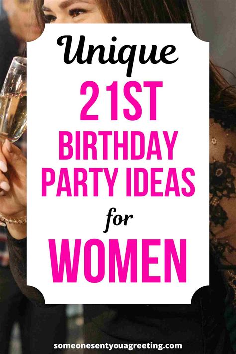 21st Birthday Party Ideas for Women: Unique, Fun & Memorable! - Someone ...