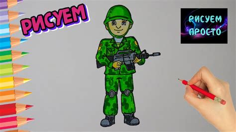 Как нарисовать ВОЕННОГО, Рисуем Просто, рисунки для срисовки/681/How to ...