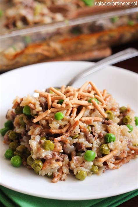 Eat Cake For Dinner: Chinese Noodle Hamburger Casserole