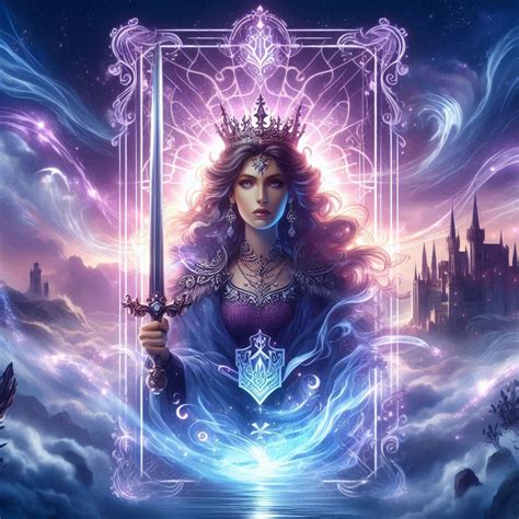 Card Queen of Swords - AI Generated Artwork - NightCafe Creator