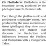 Phellen , phellogen and phelloderm. (Difference) - Brainly.in