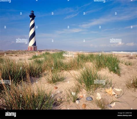 1980s, CAPE HATTERAS LIGHTHOUSE ON HATTERAS ISLAND IN THE OUTER BANKS ...