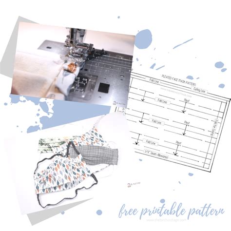 Image result for Fleece Face Mask Pattern