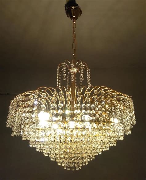 Buy SHRI MAHAL ANTIQUES Crystal Chandelier for Living Room Bedroom ...