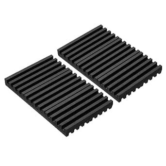 PATIKIL Rubber Anti-Vibration Pads, 2 Pcs Vibration Isolation Mats 6" x ...