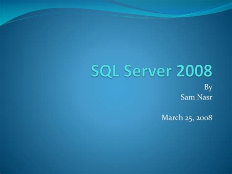 Image result for SQL Server 2008 All Topics