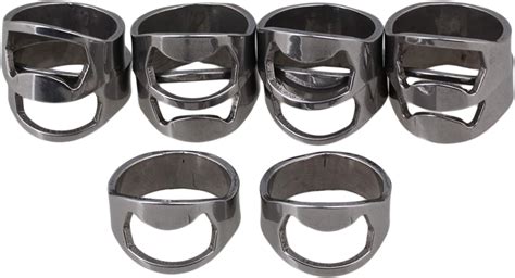 Amazon.com: L & H Household 10pcs Set Stainless Steel Beer Ring Bottle ...