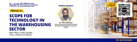 Webinar on “Scope for Technology in the Warehousing Sector - National ...