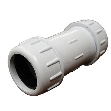 PVC Pipe Compression Coupling 1 1 2 Inch 的图像结果