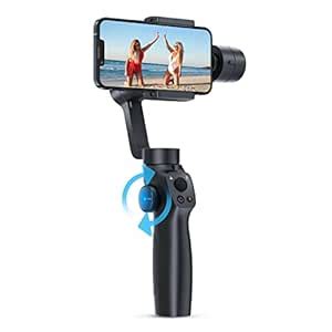 Drumstone Gimbal, Portable 3-Axis Gimbal Stabilizer for Smartphone with ...