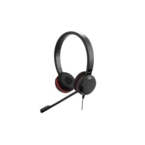 Jabra Evolve 20 MS Stereo On Ear Wired Headphones with Mic (black ...
