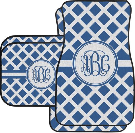 Custom Diamond Car Floor Mats Set - 2 Front & 2 Back (Personalized ...