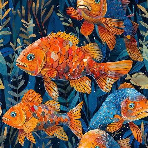 Seamless Fish Art Free Stock Photo - Public Domain Pictures