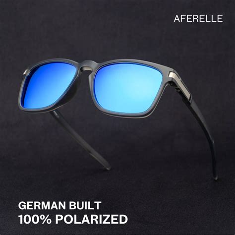 THE PRODUCER | Grey Blue Unisex UV400 HD Polarized Pro Sunglasses For ...