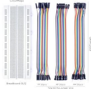 CircuitMagic Breadboard and Jumper wire Soldering Trainer Electronic ...