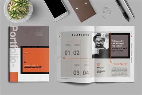 Graphic Design Portfolio Template Indesign