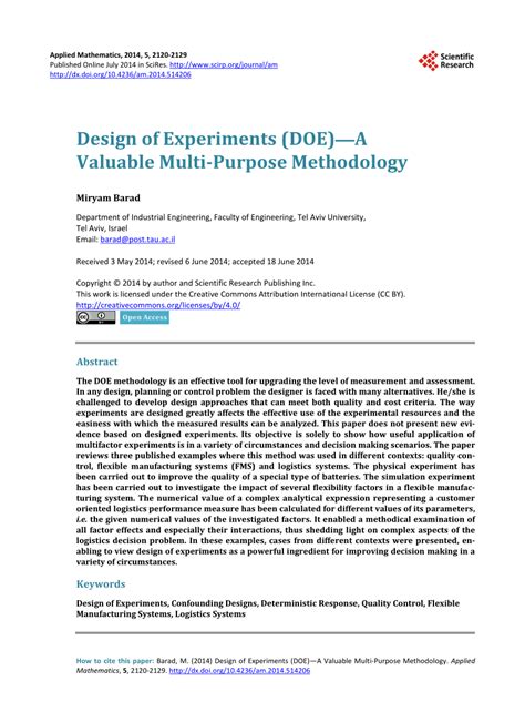 Design of Experiments Methodology 的图像结果