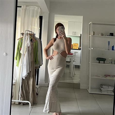 4th and reckless - Crochet maxi dress - Depop