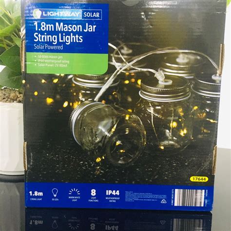 Image result for Solar Mason Jar String Lights