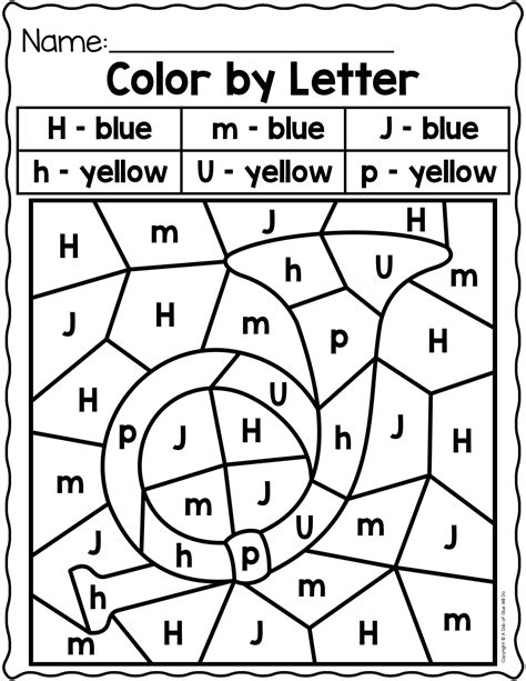 Alphabet Color By Letter - A Dab of Glue Will Do