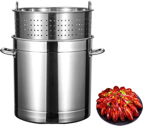 Amazon.com: 27QT/45QT/63QT Large Crawfish Seafood Boil Pot w/Steamer ...
