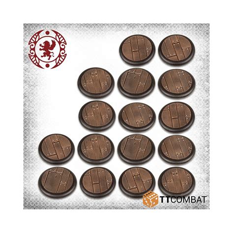 Buy Carnevale - 30mm Wooden Plank Bases - TTCombat - Miniatures games