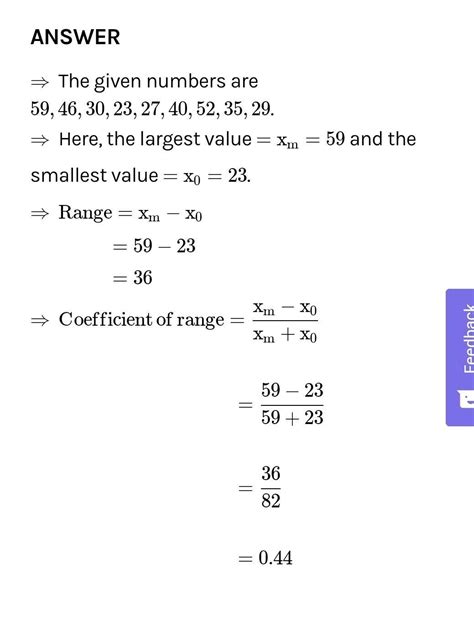 find range of 21,16,30,15,16,18 - Brainly.in