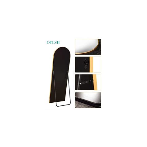 Buy Otlsh Arched Full Length Mirror, 64.2×21.3 Arched Floor Mirror with ...