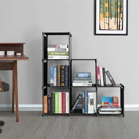 SONGMICS 6 Cube Storage Shelves, Modular Bookshelf Toy Rack, Display ...