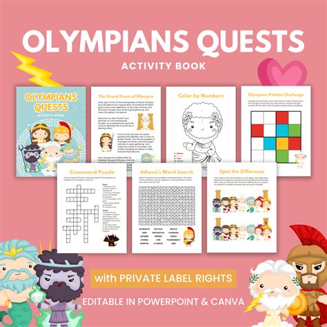 Olympians Quests Activity Book - The Little Raindrops Club