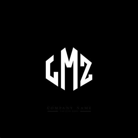 LMZ letter logo design with polygon shape. LMZ polygon and cube shape ...