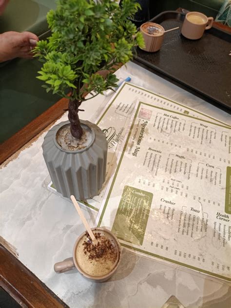 Menu at Mysterious Mug, Indore