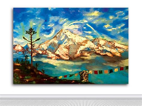 Tamatina Religious Art Canvas Paintings | Kailash Parvat Shiva's | God ...