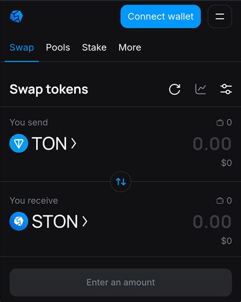 How to connect a wallet to Ston.fi? — Teletype