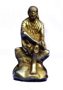 Art Antiqua Seated Gold Sai Baba Decorative Showpiece - 7.5 cm Price in ...