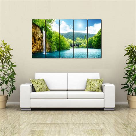 999STORE Forest Fountains and mountain painting for home decoration ...