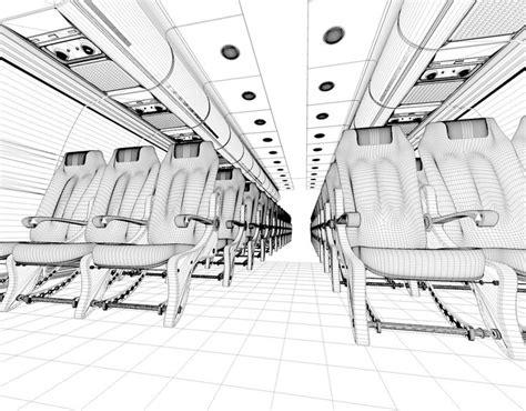 airplane interior drawing