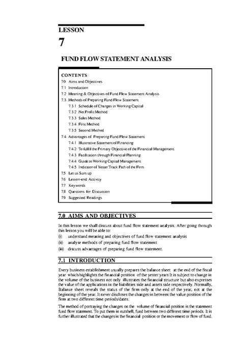 FUND FLOW Statement Analysis - 120 Accounting and Finance for Managers ...