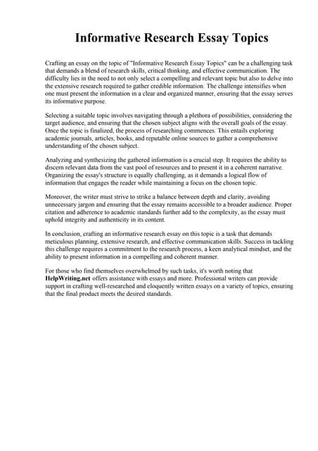 Informative Research Work 的图像结果