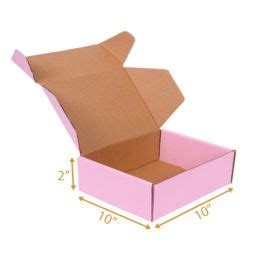 Pink Mailer Box - 10x10x2 | Pink Boxes