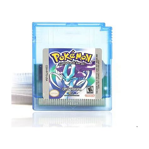 WGIMMIX Pokemon Crystal Gameboy Color and Gameboy Advance Compatible ...