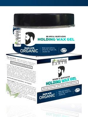 AMAzing EARTH Beard & Mustache Holding Wax Gel for Men -Certified ...