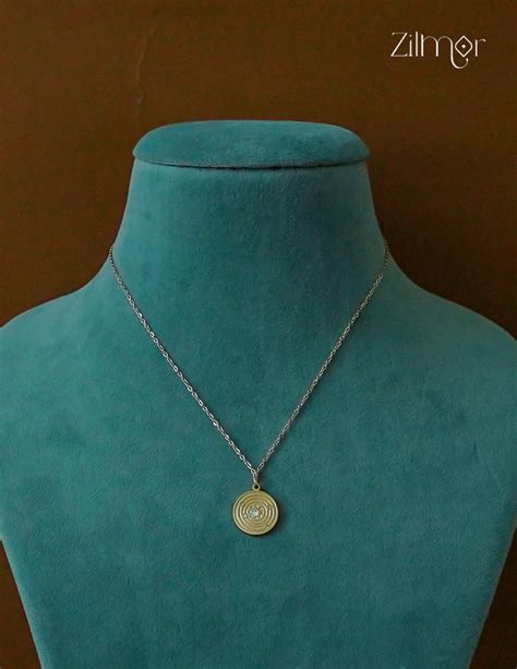 Rose Gold Ad Stone Pendant Simple Necklace-ZF1012108 – Zilmor