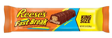 Reese's Fast Break, Peanut Butter Candy Bar, 3.5 Ounce, Pack of 18 ...