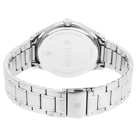 Buy Online Titan Quartz Analog Blue Dial Stainless Steel Strap Watch ...