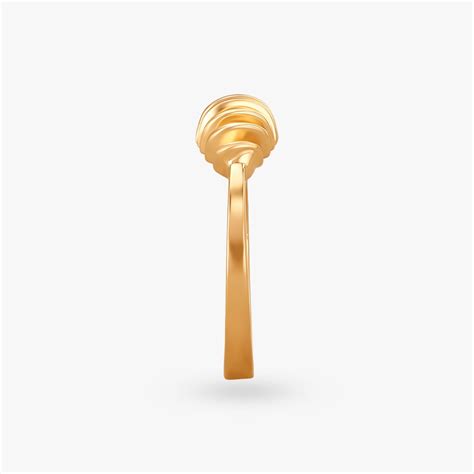 Intricate Swirl Gold Finger Ring