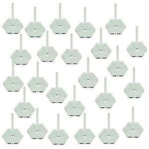 Buy Acrylic Flight Stands, 30mm Hexagon, 3mm Clear, 2 inch Peg (25 ...