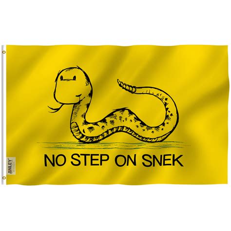 Fly Breeze No step on snek flag 3x5 Foot - Anley Flags